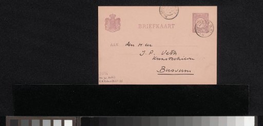 Postcard to Jan Veth