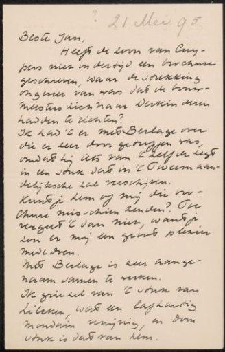 Letter to Jan Veth