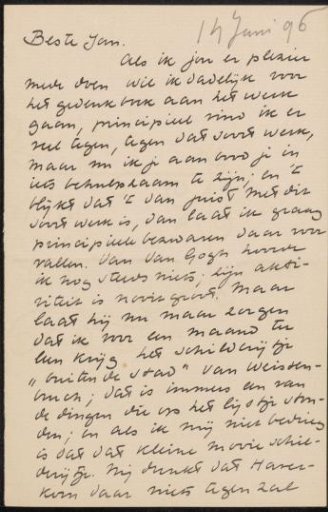 Letter to Jan Veth
