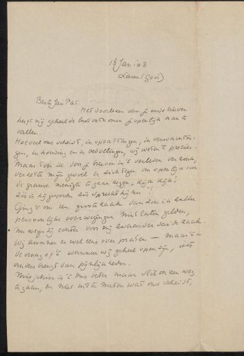 Letter to Jan Veth