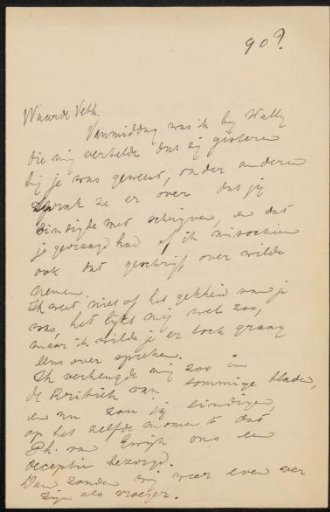 Letter to Jan Veth