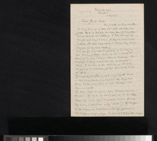 Letter to Jan Veth
