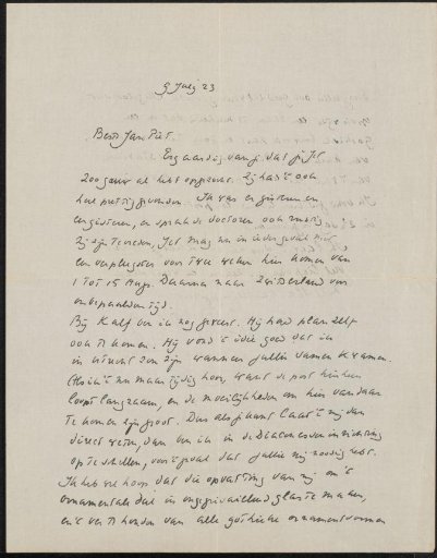 Letter to Jan Veth and Anna Dorothea Dirks