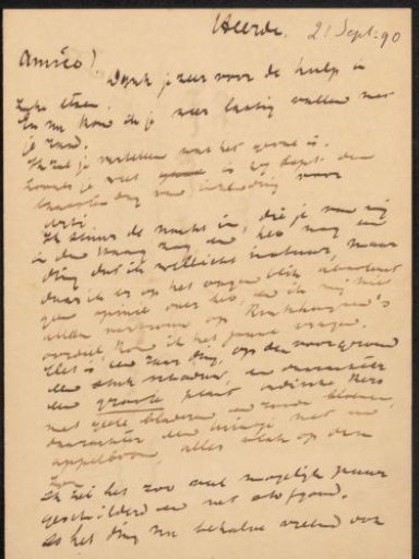 Letter to Jan Veth
