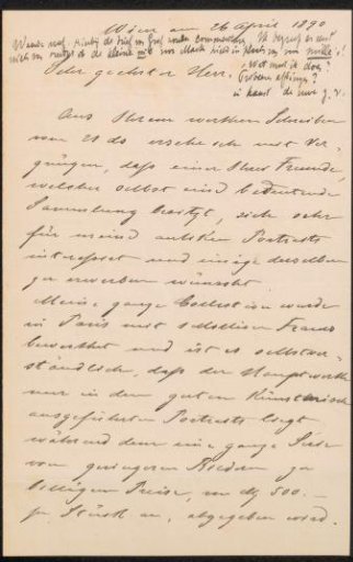 Letter to Jan Veth