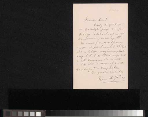 Letter to Jan Veth