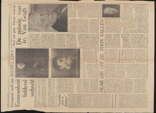 Newspaper clipping from the Jan Veth archive