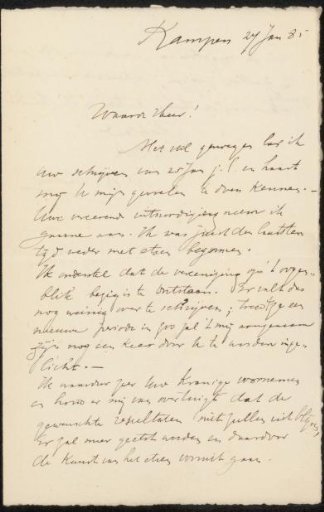 Letter to Jan Veth