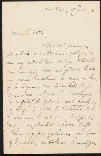 Letter to Jan Veth