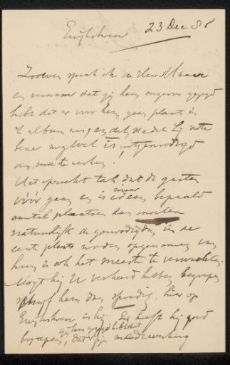 Letter to Jan Veth
