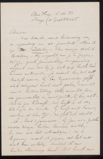 Letter to Jan Veth