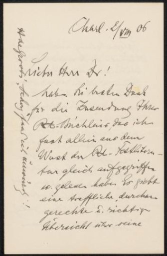 Letter to Jan Veth