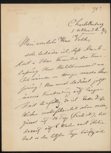Letter to Jan Veth
