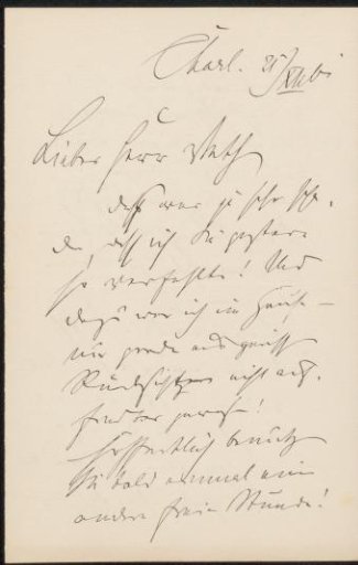 Letter to Jan Veth