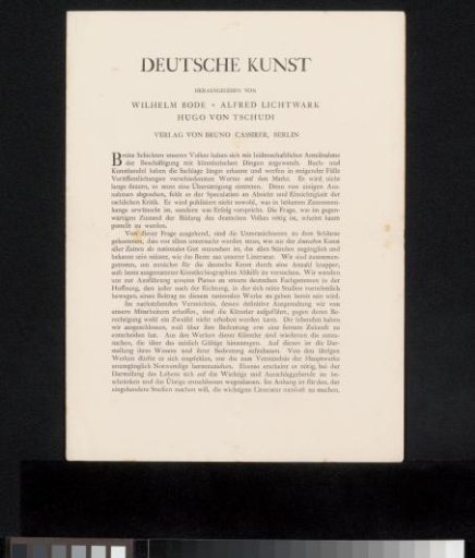 Prospectus from the Jan Veth archive