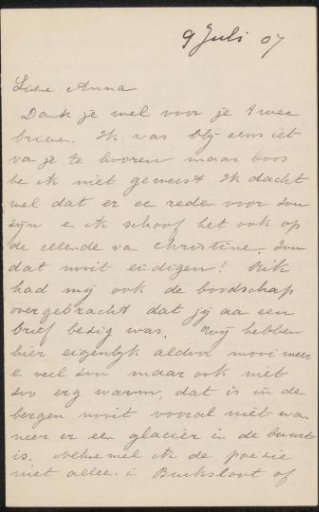 Letter to Anna Dorothea Dirks