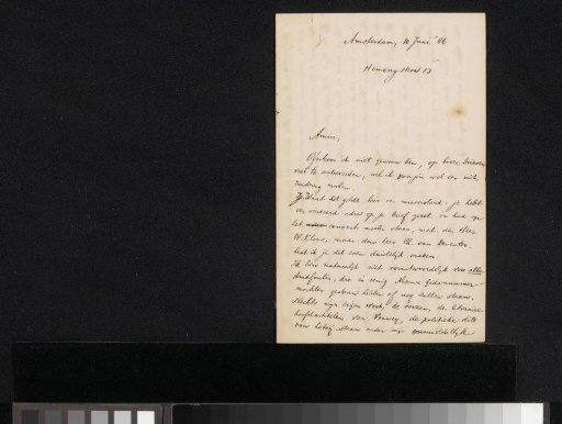 Postcard to Jan Veth