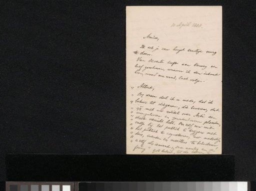 Letter to Jan Veth