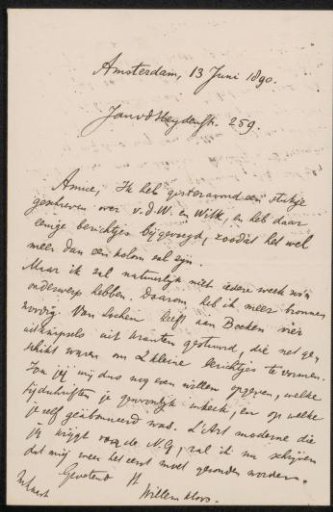 Letter to Jan Veth