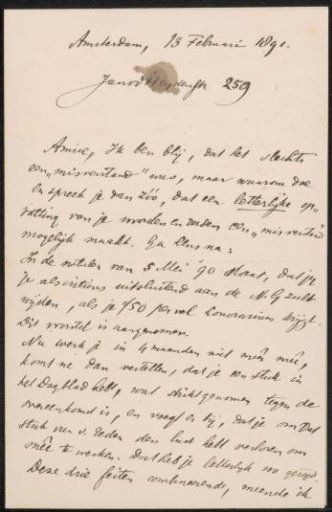 Letter to Jan Veth