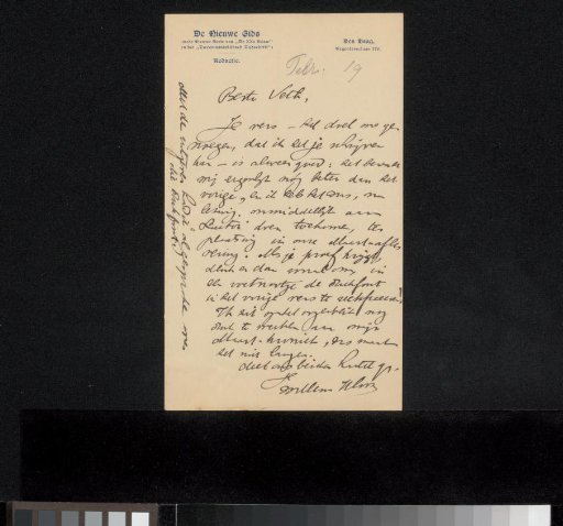 Letter to Jan Veth