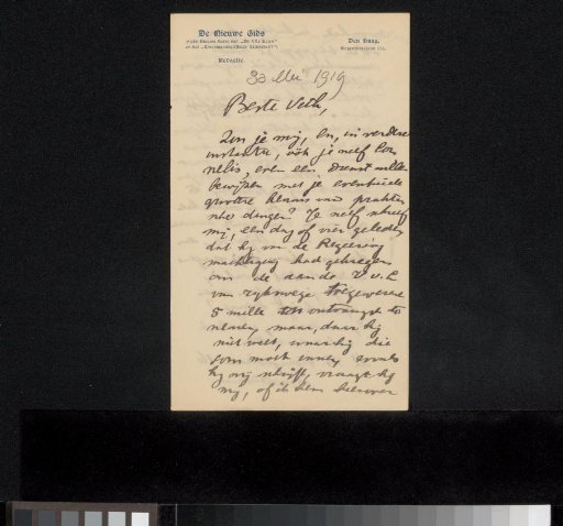 Letter to Jan Veth