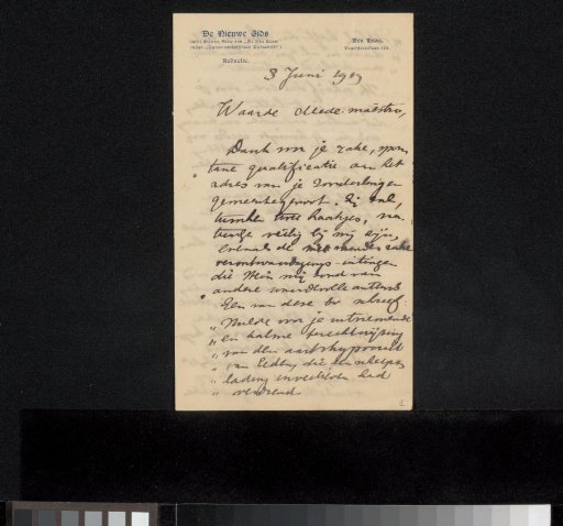 Letter to Jan Veth