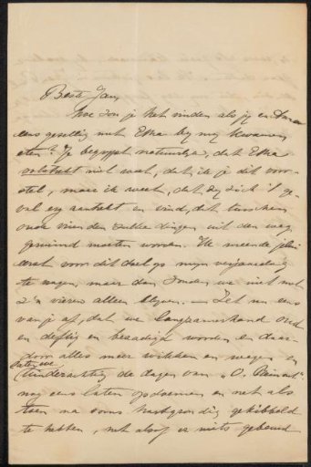 Letter to Jan Veth