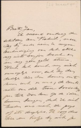 Letter to Jan Veth