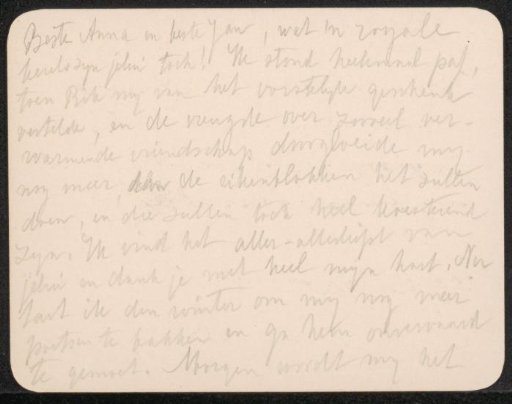 Letter to Anna Dorothea Dirks and Jan Veth