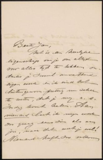 Letter to Jan Veth