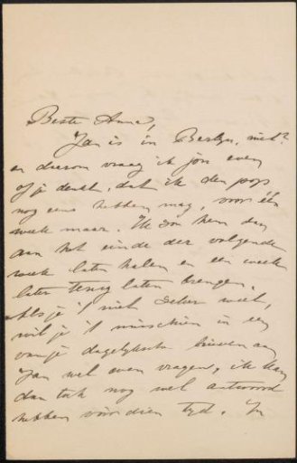 Letter to Anna Dorothea Dirks