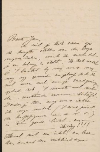 Letter to Jan Veth