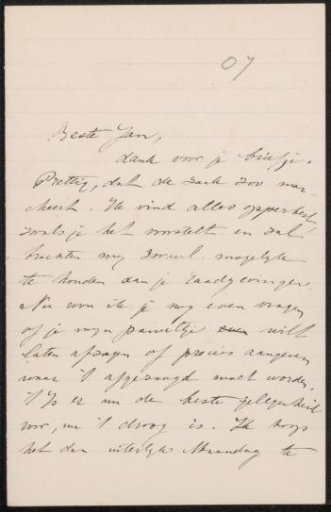 Letter to Jan Veth