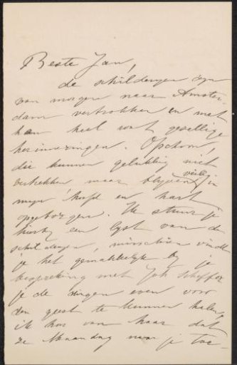 Letter to Jan Veth