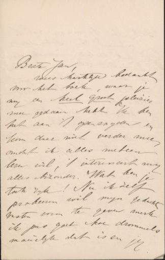 Letter to Jan Veth
