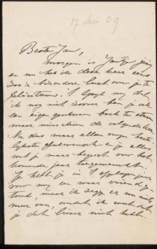 Letter to Jan Veth