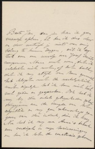 Letter to Jan Veth