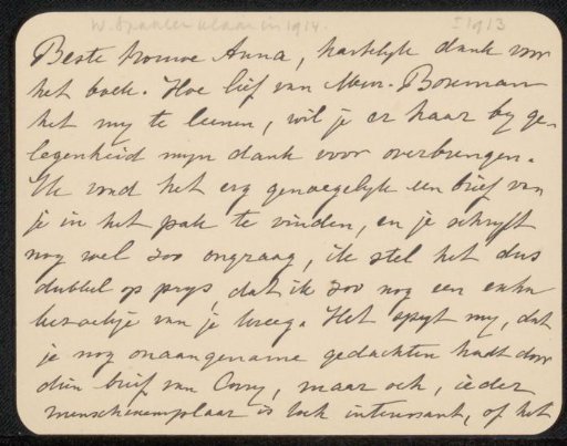 Letter to Anna Dorothea Dirks