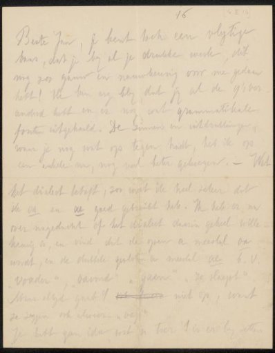 Letter to Jan Veth