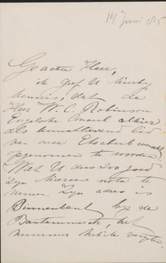 Letter to Jan Veth