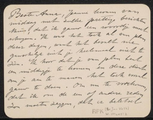 Letter to Anna Dorothea Dirks