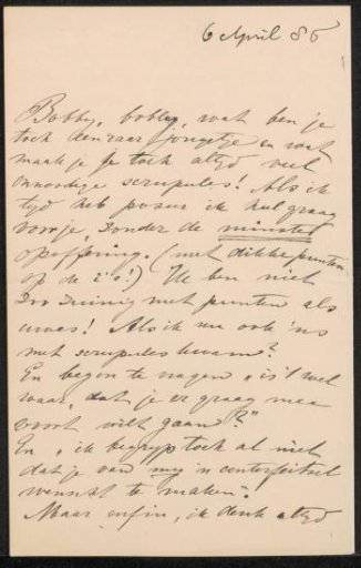 Letter to Jan Veth