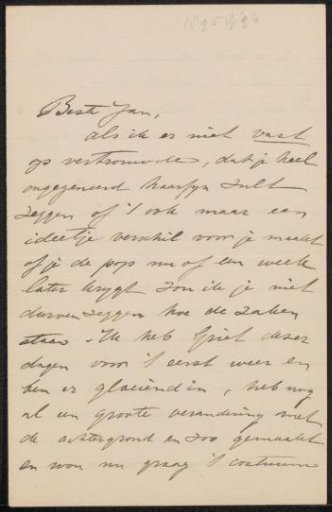 Letter to Jan Veth