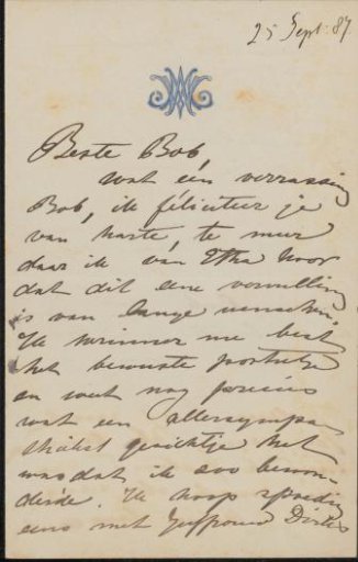 Letter to Jan Veth