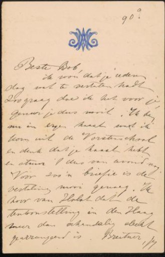 Letter to Jan Veth