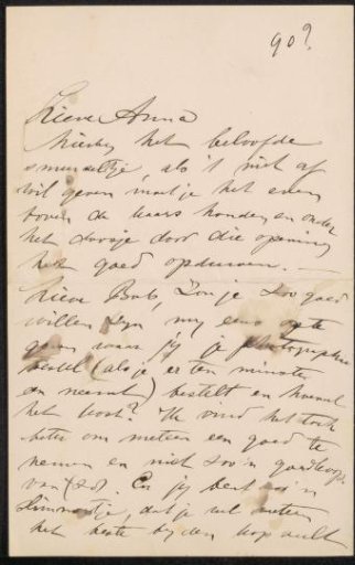 Letter to Anna Dorothea Dirks and Jan Veth