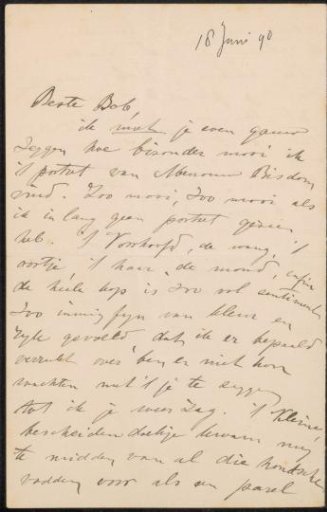 Letter to Jan Veth