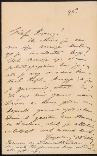 Letter to Jan Veth