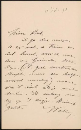 Letter to Jan Veth